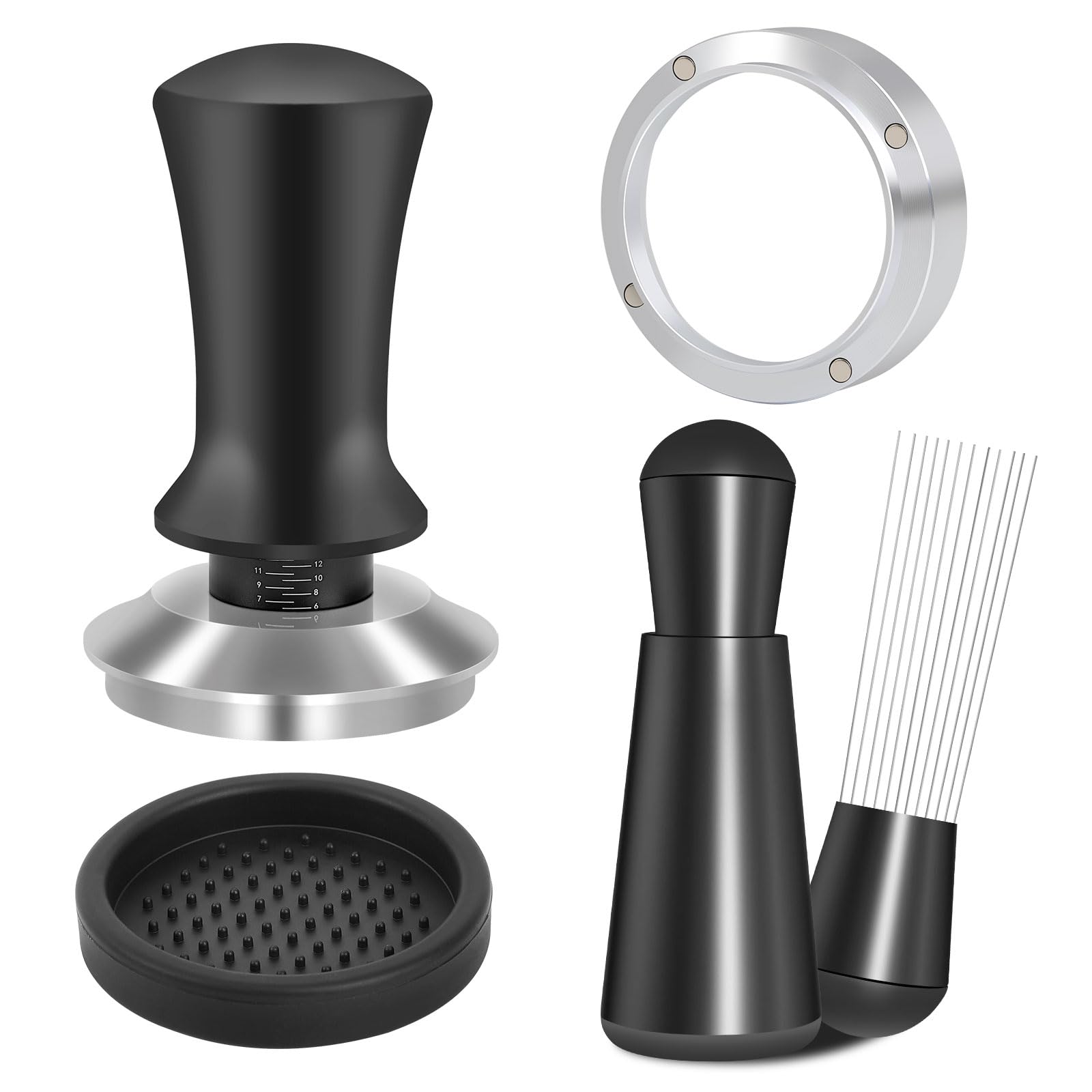 Reoszeank calibrated tamper delivering consistent 30 lb pressure for even extraction