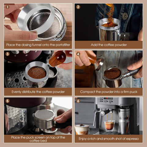 Reoszeank espresso tool set with durable construction for daily use.