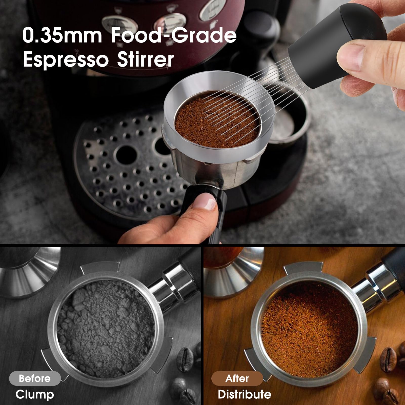 Reoszeank magnetic dosing funnel keeps grounds tidy during dosing