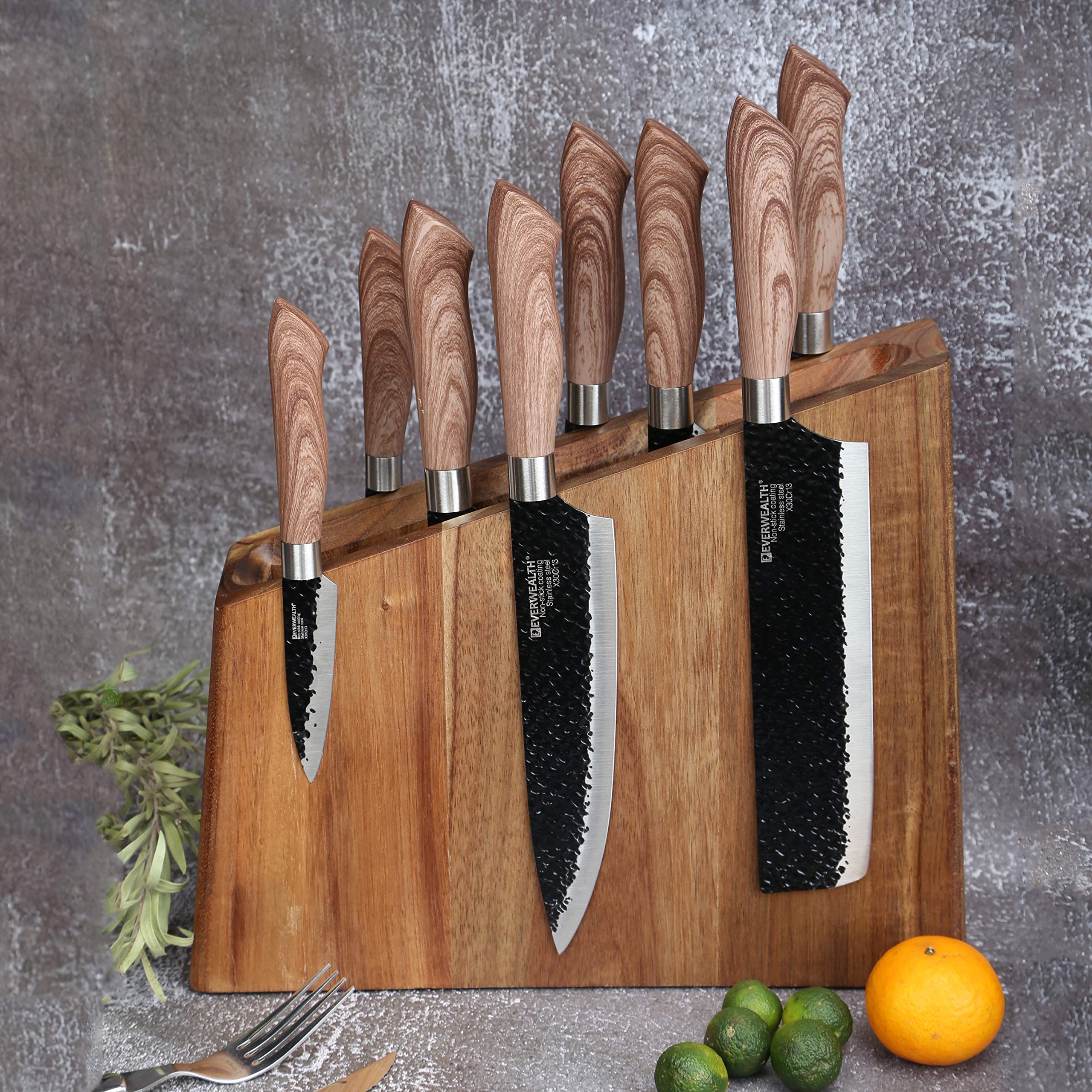 Resafy double-side magnetic knife holder provides visible blade storage on both sides