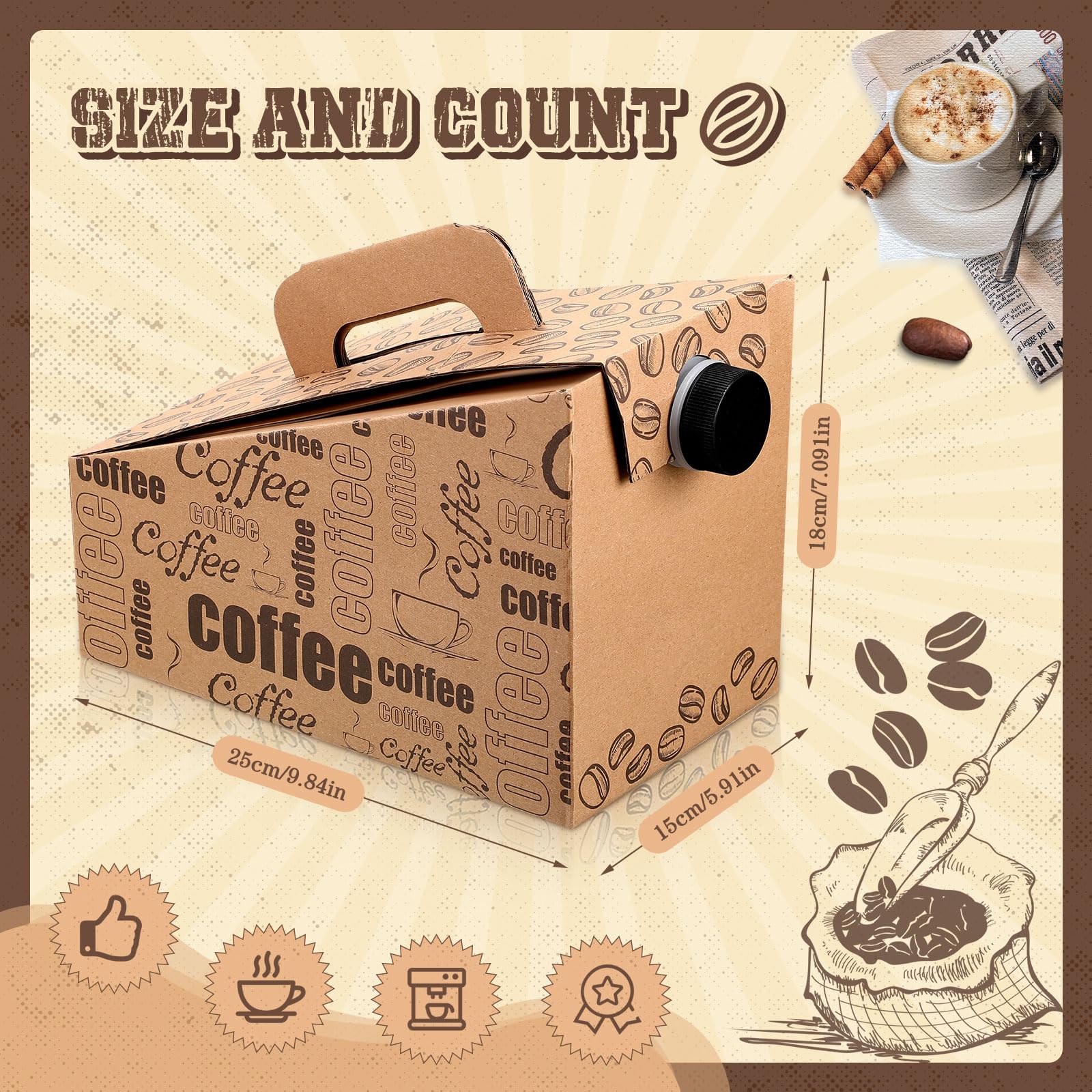 Resholder 96 oz insulated coffee container keeps drinks hot for longer during catering