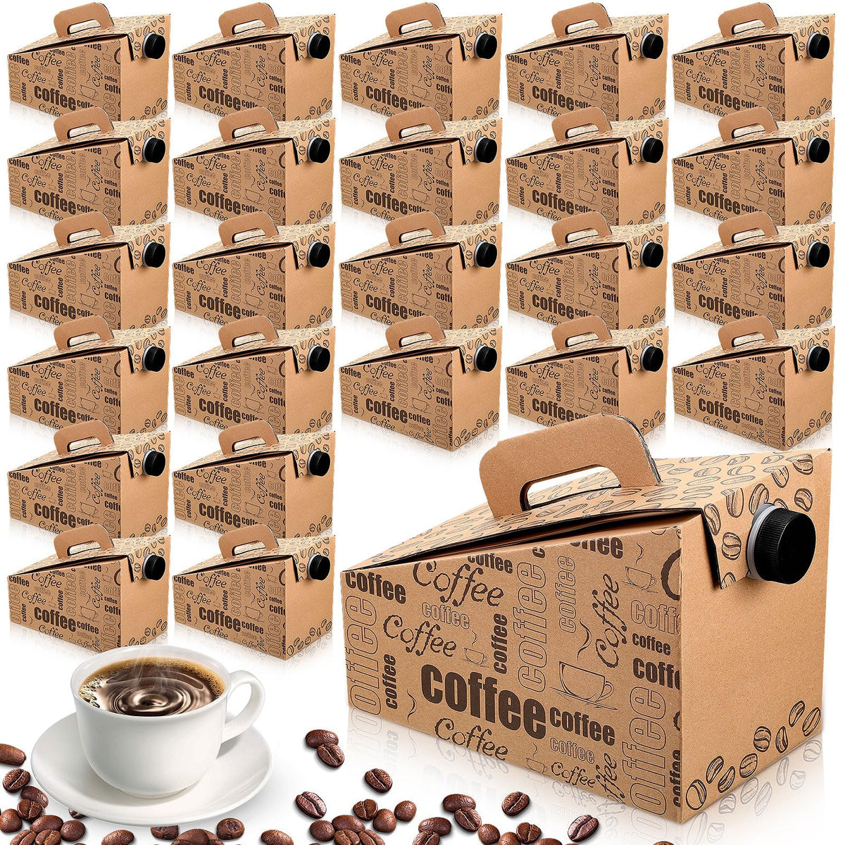 Resholder coffee box dispenser 10-pack for events offers easy beverage service