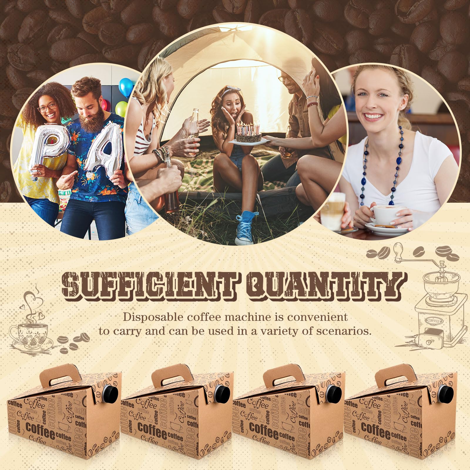 Resholder party-ready solution for catering and offices with large capacity