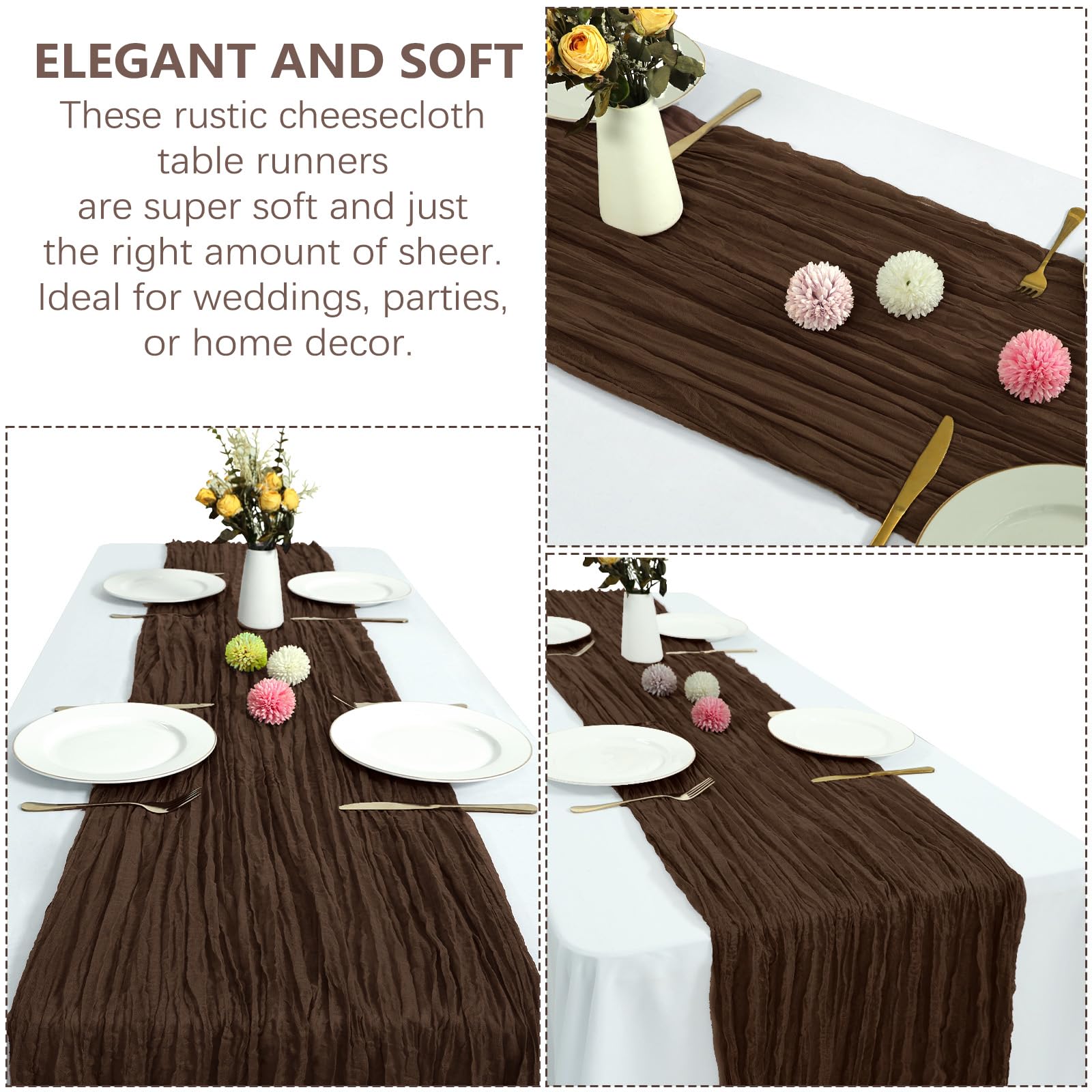 RestfulGlow rustic design complements bohemian, chic, or modern tables.