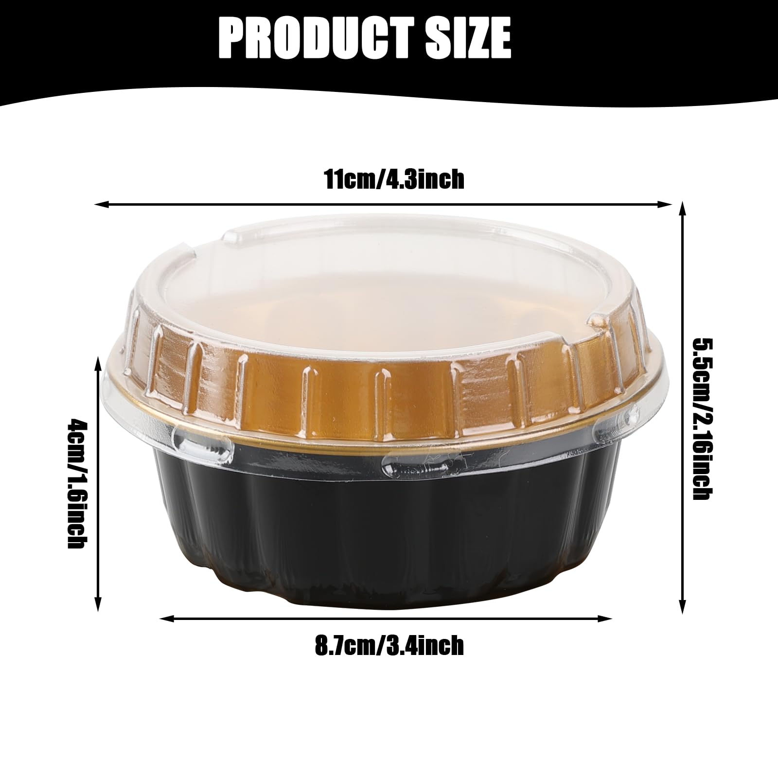 Retainbre gold foil adds elegant touch to desserts while keeping portions neat.