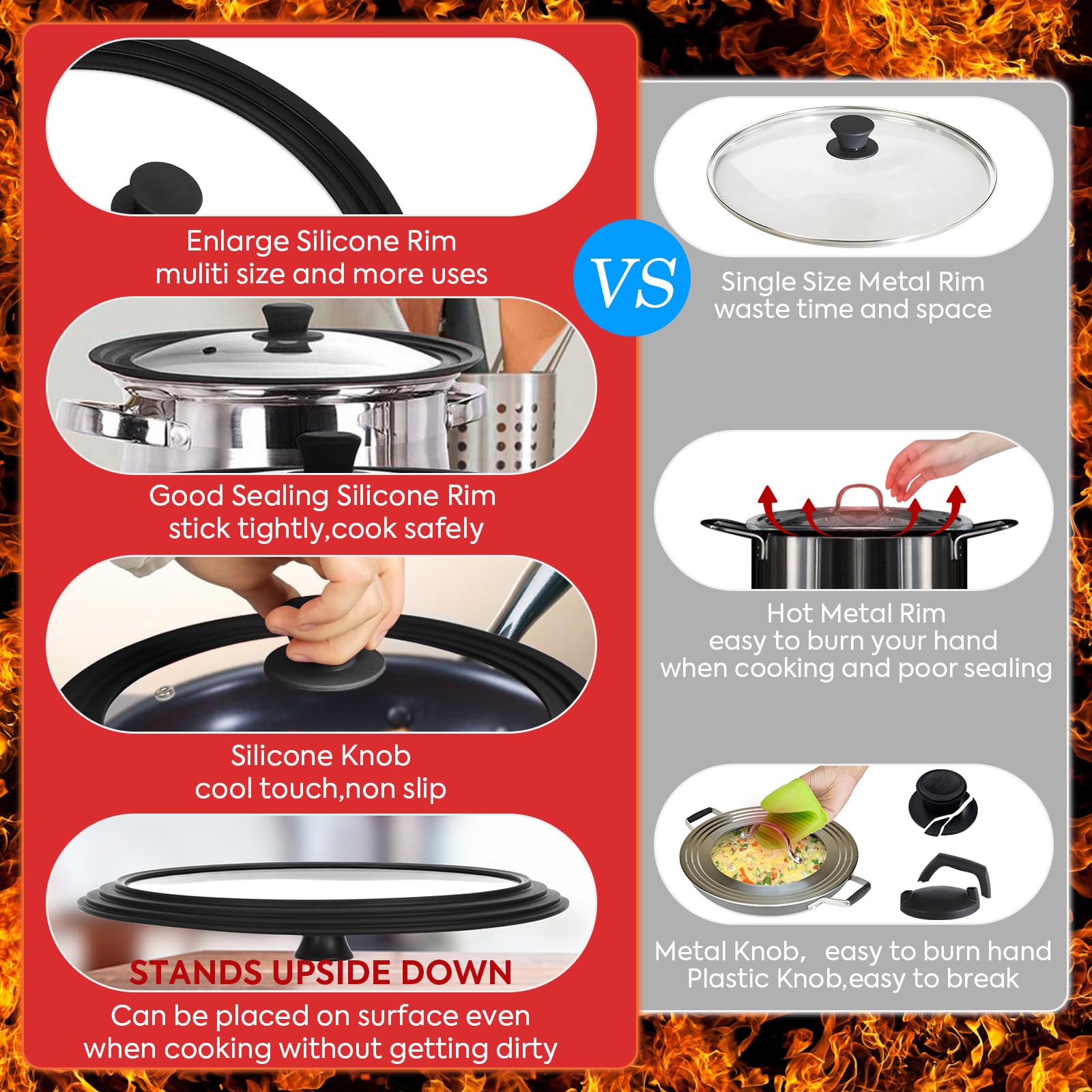 Dishwasher-safe Reteno lid simplifies cleaning after cooking sessions.