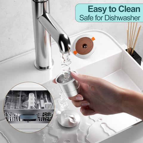 Easy to clean under running water after brewing.