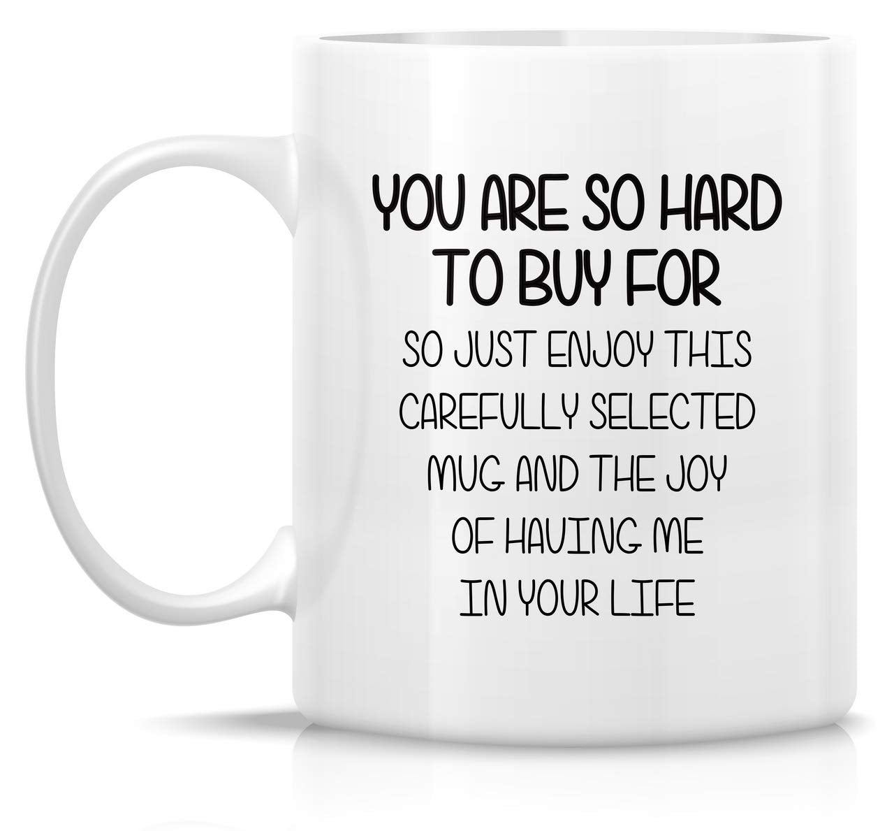 Retreez ceramic mug close-up showing sarcasm for coworkers.