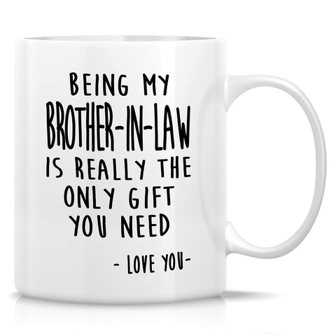 Retreez funny mug with brother-in-law humor, ideal gift for celebrations