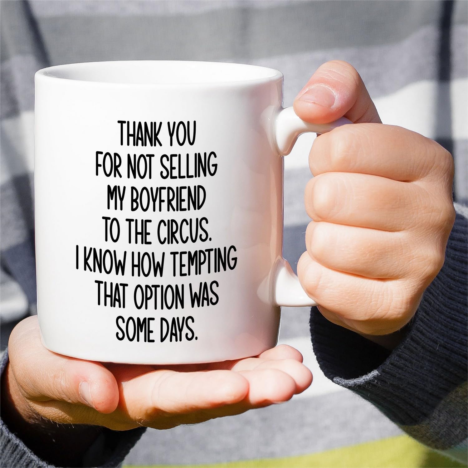 Retreez humor mug for cozy coffee time with family.