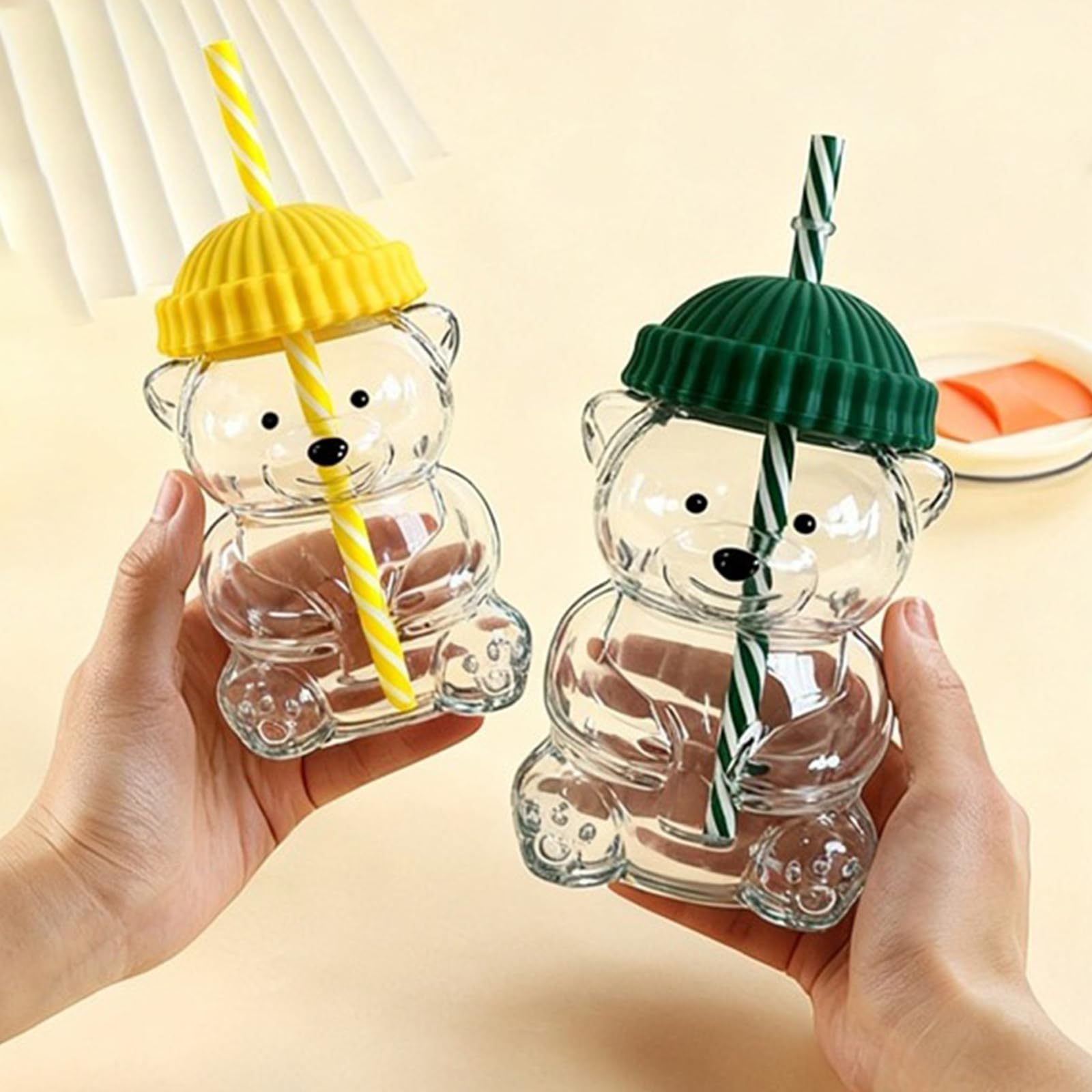 Glass Bear Cup makes a festive, practical gift for Christmas, birthdays, or office surprises.