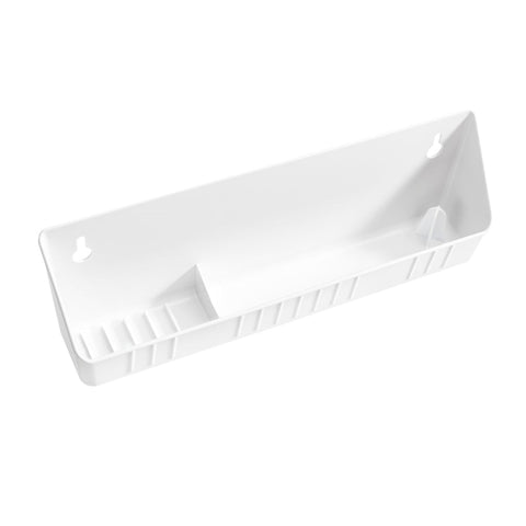Rev-A-Shelf tray installed under a bathroom vanity for space saving.