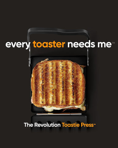 Non-stick coating on Revolution Toastie Press eases cleanup.