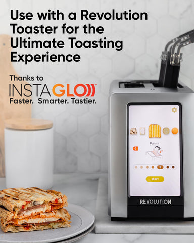Stainless steel arms of Revolution Toastie Press stay cool while toasting.