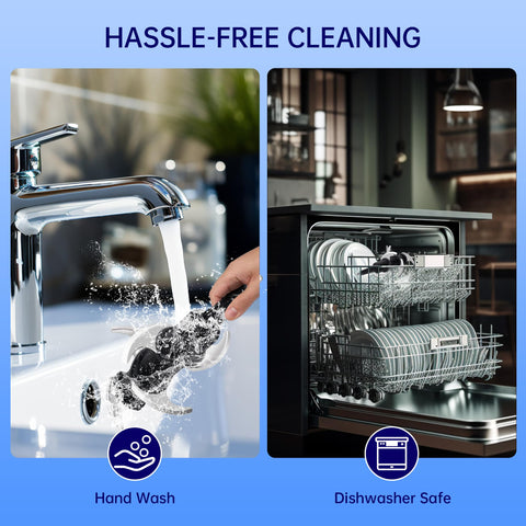 Dishwasher-safe blades simplify cleanup after blending.