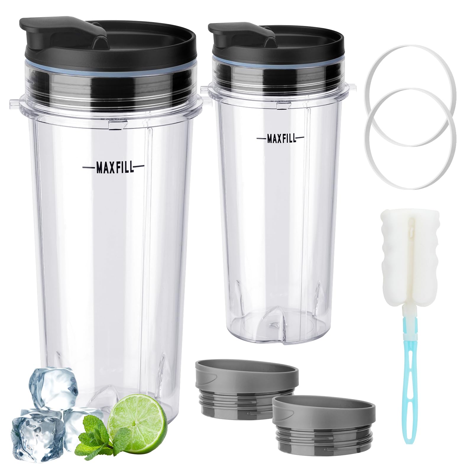 Revorit Ninja Fit 16oz cup set for durable on-the-go smoothies.