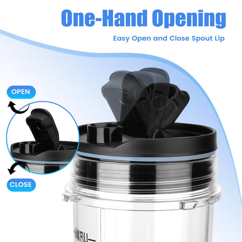 Revorit Ninja Fit sip-straw lid allows easy sipping anywhere.