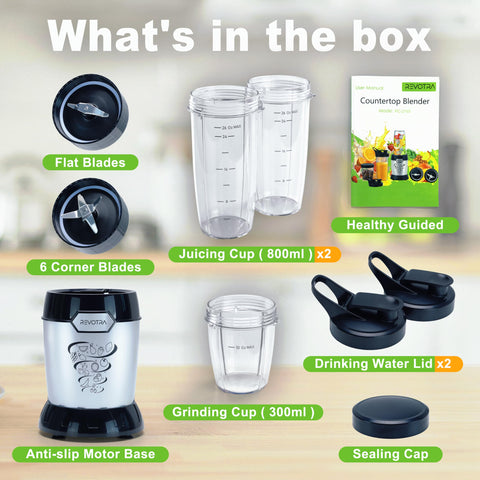 REVOTRA portable blender in use for post-workout shakes