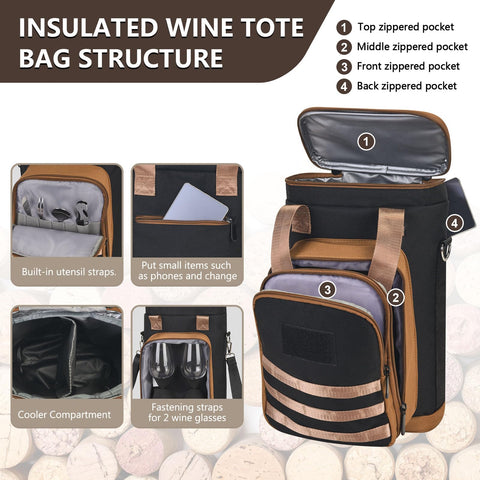 Rexmore EVA foil insulated lining preserves wine temperature for hours