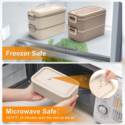 Rezicom complete lunch set with spoon and fork for a full meal kit.