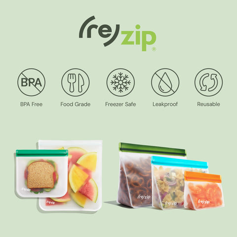 rezip dirt-resistant design stays clean, ready for everyday snacks.