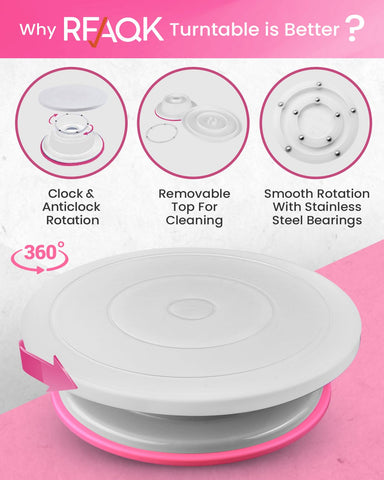 RFAQK 3 cake scrapers help smooth icing on sides and top