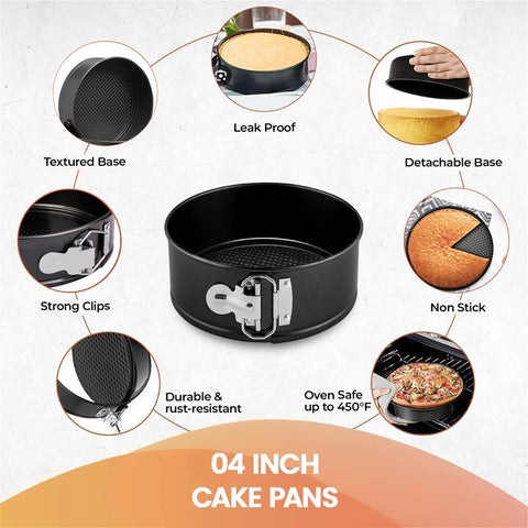 RFAQK leakproof locking clip helps prevent batter leakage during bake.