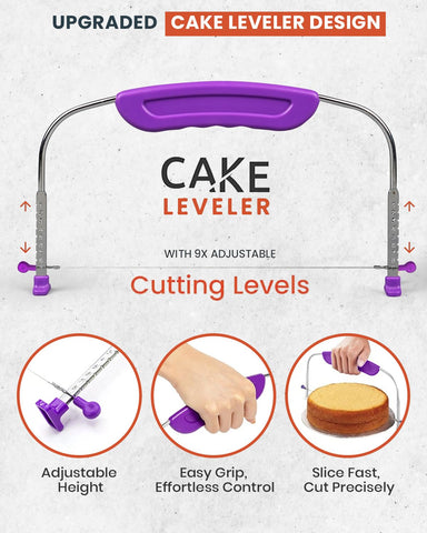 RFAQK straight and angled spatulas for clean icing from sides and top
