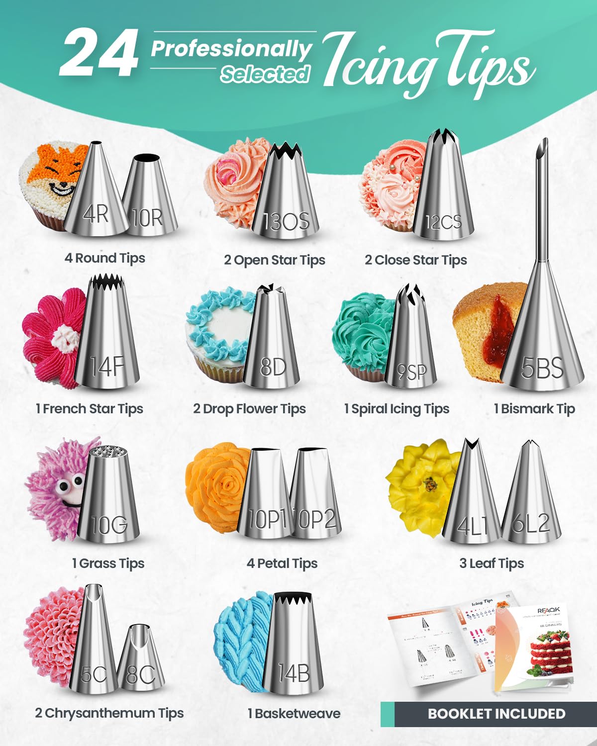 RFAQK cake leveler helps even layers for clean looks.