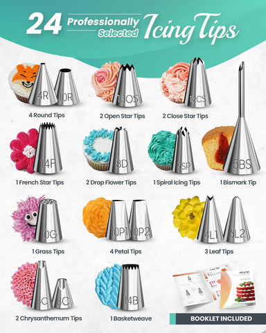 RFAQK cake leveler helps even layers for clean looks.
