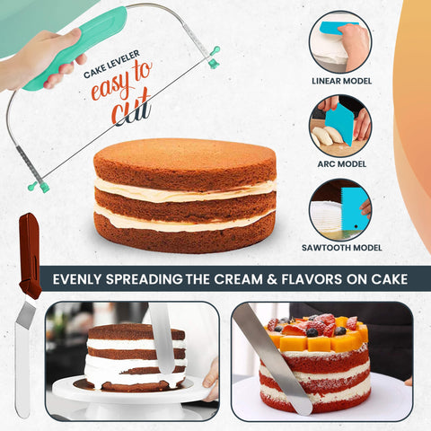 RFAQK cake spatula for smooth icing and flawless finishes