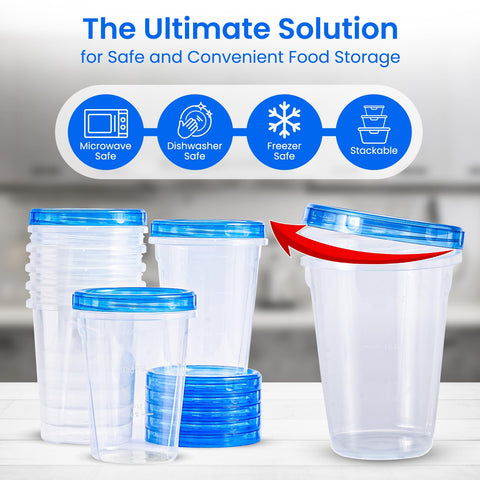 RFAQK 32 oz freezer soup containers ideal for soups and meals