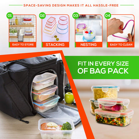 RFAQK 16oz rectangular container ideal for snacks