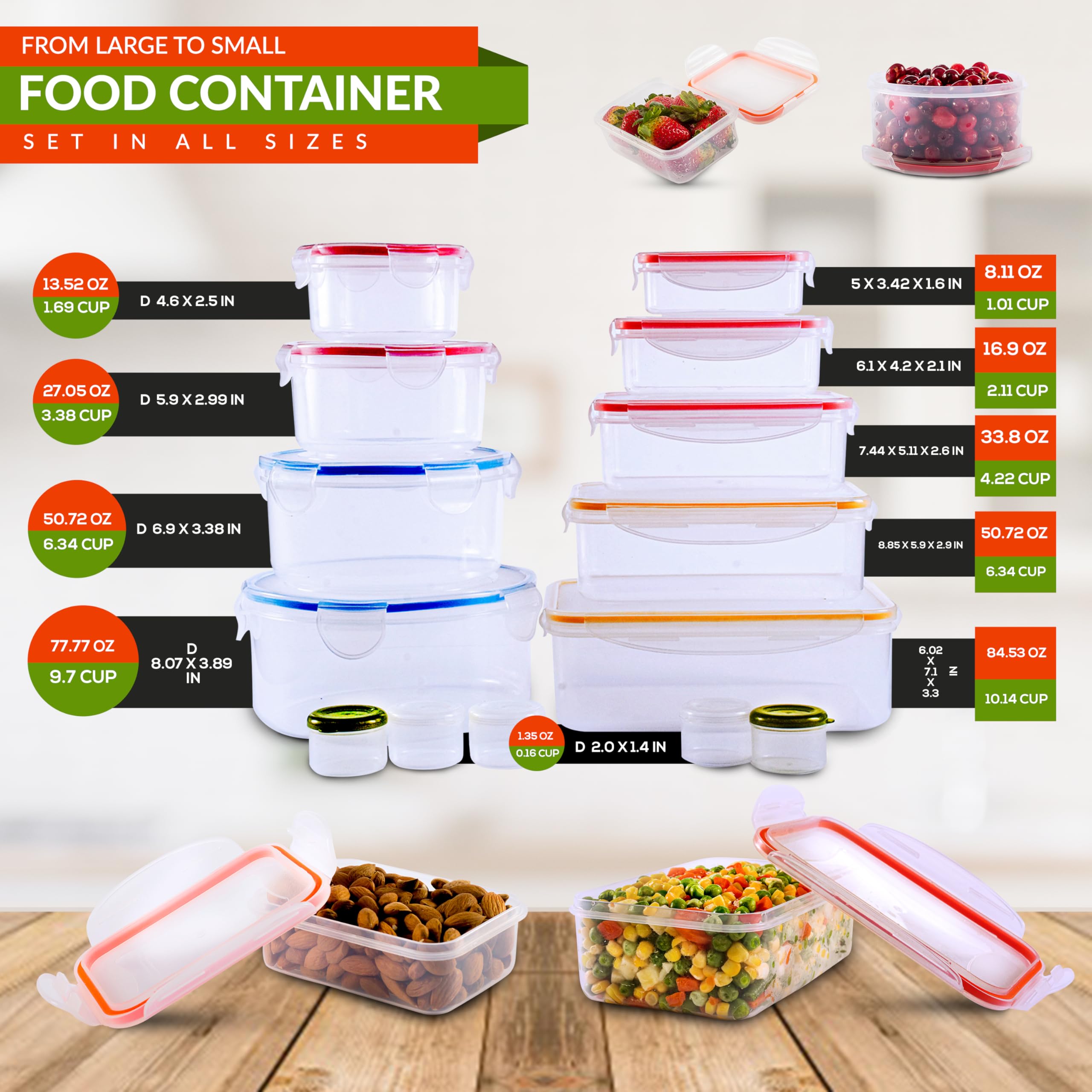 RFAQK 50.72oz rectangular container showing clear contents