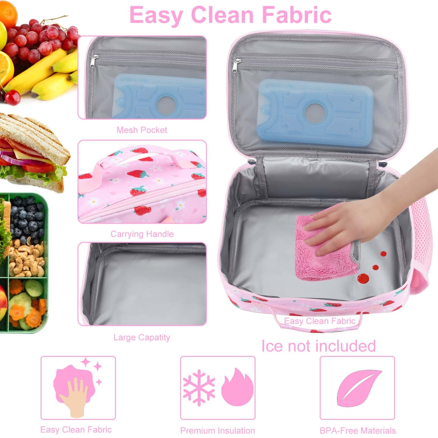 RHCPFOVR inner pocket with zipper keeps napkins and notes organized
