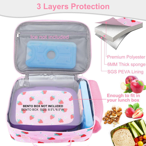 RHCPFOVR large capacity lunch bag with multiple compartments for all contents