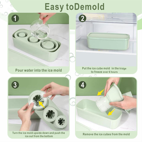 Rhewatin hollow ice cubes melt slowly to keep drinks cold longer.