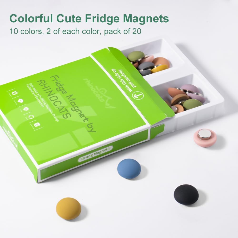 Durable resin magnets from Rhinocats designed for long-lasting decorative use.