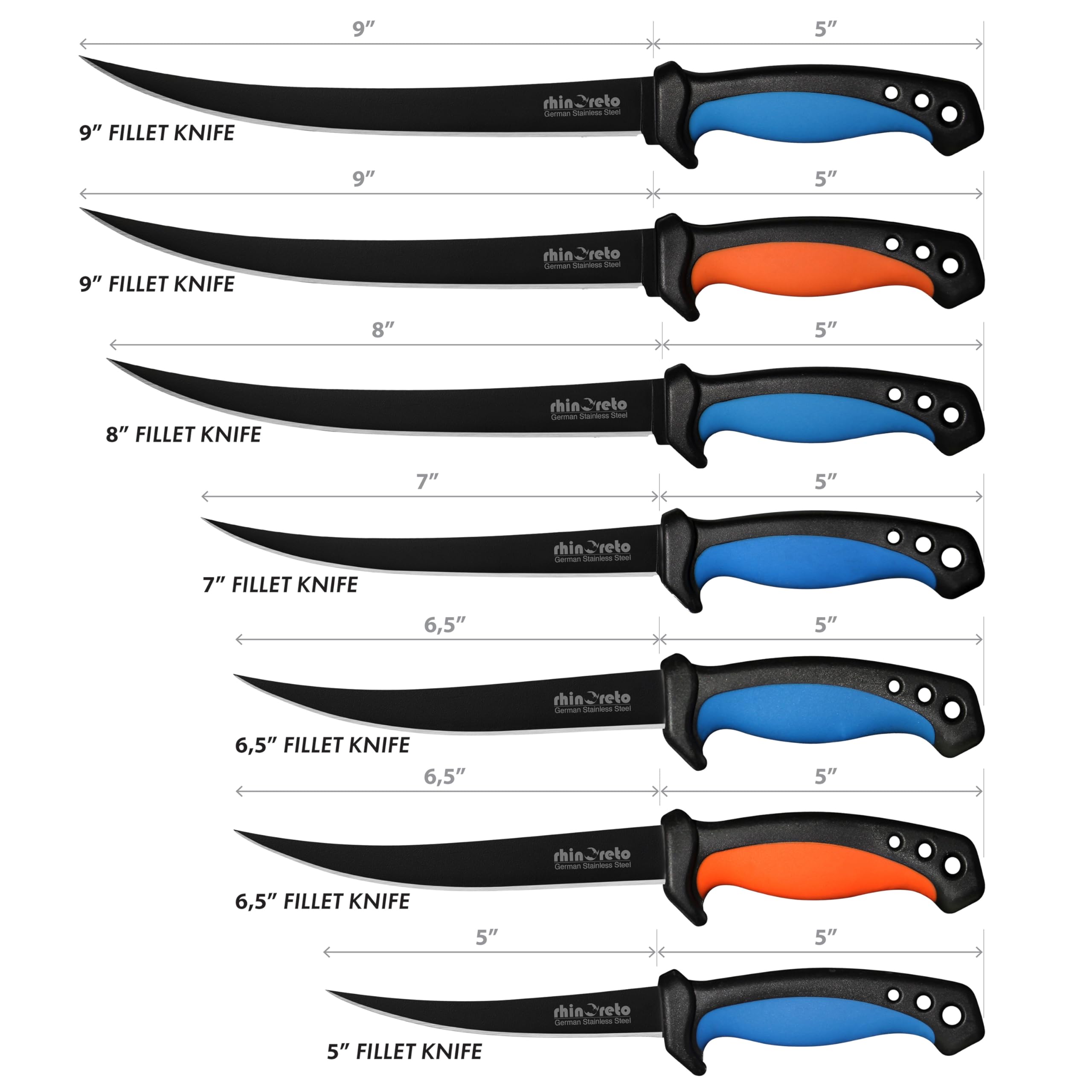 Rhinoreto fillet knife gift-ready box makes a great gift.