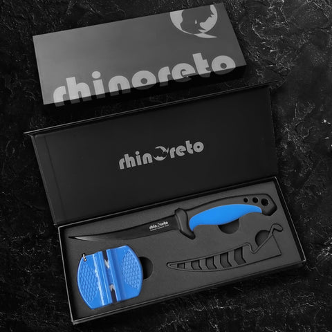 Rhinoreto fillet knife sheath protects the blade between uses and travels.