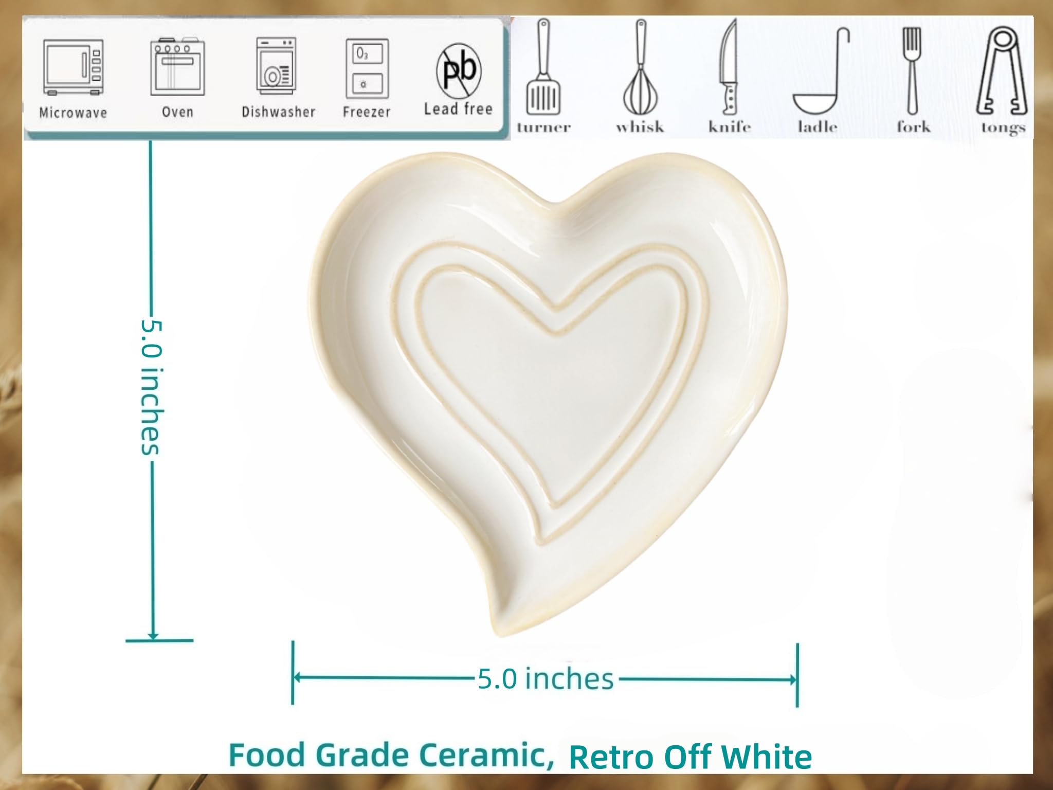 Rhobtyne multi-functional spoon rest neatly holds ladles and spatulas.