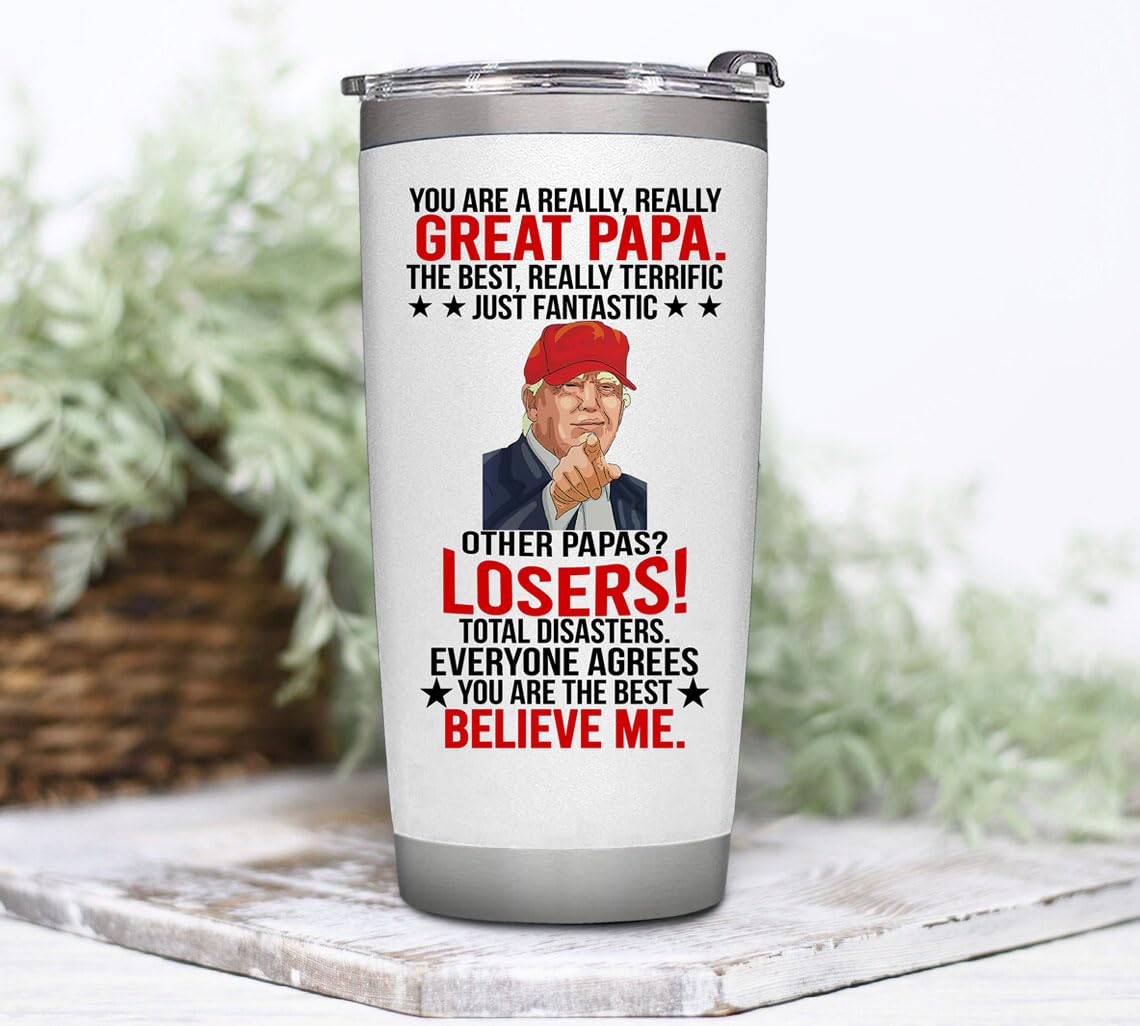 RHYTHMHEART 20oz tumbler gift-ready presentation emphasizes thoughtful dad gifts