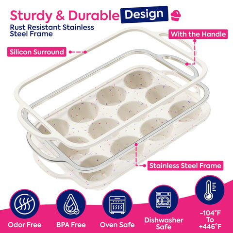 RICCLE oven-safe bakeware can withstand broad temperatures for versatile kitchen use.