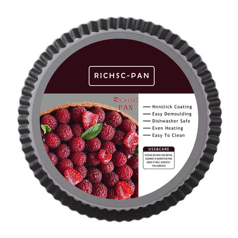 RICHSC-PAN 10-inch tart pan with fluted edge for crisp, even crusts.