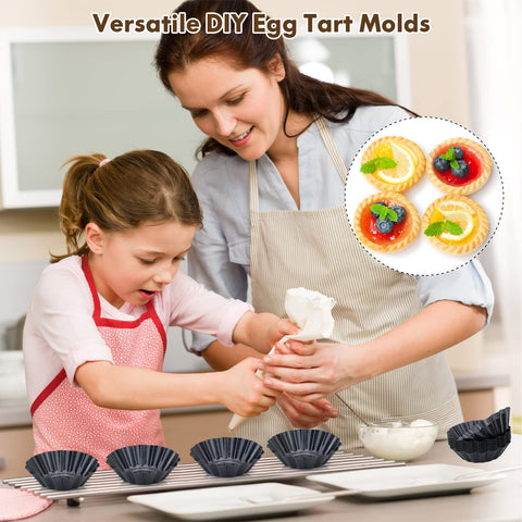 RichSC-PAN bottom diameter 1.7-inch egg tart mold provides precise portions.