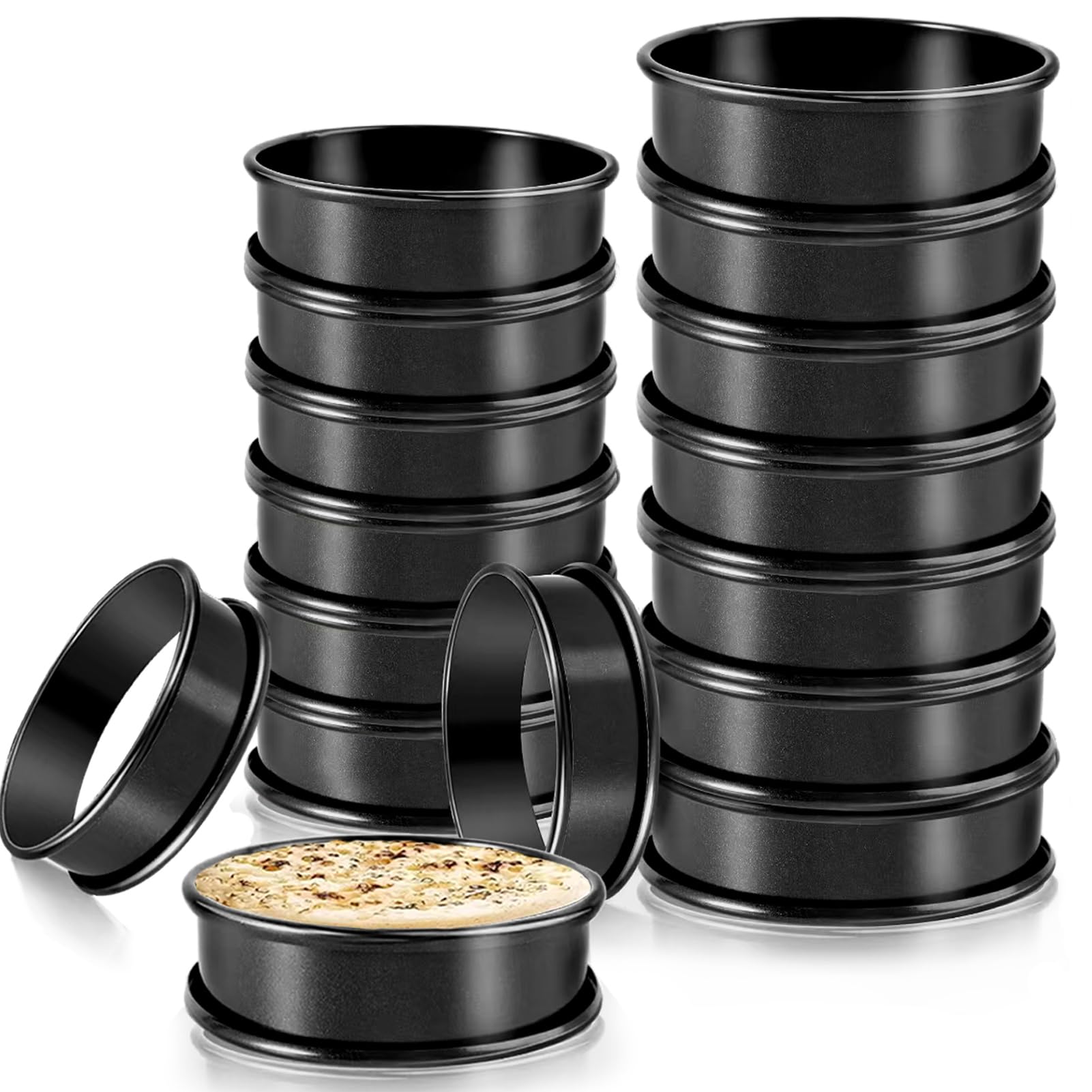 RICHSC-PAN Crumpet Rings 16-pack packaging for muffins and crumpets