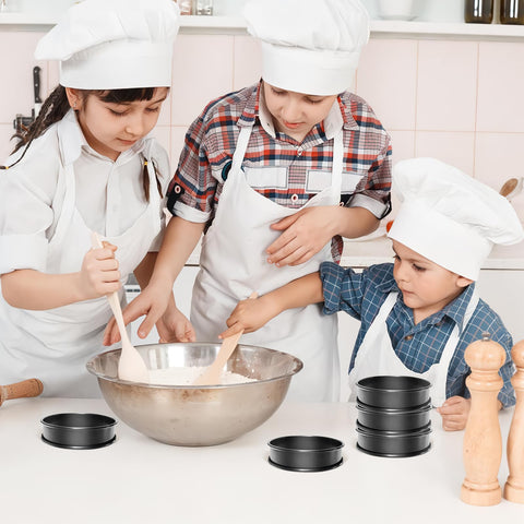 Durable stainless steel RICHSC-PAN Crumpet Rings for high-heat baking
