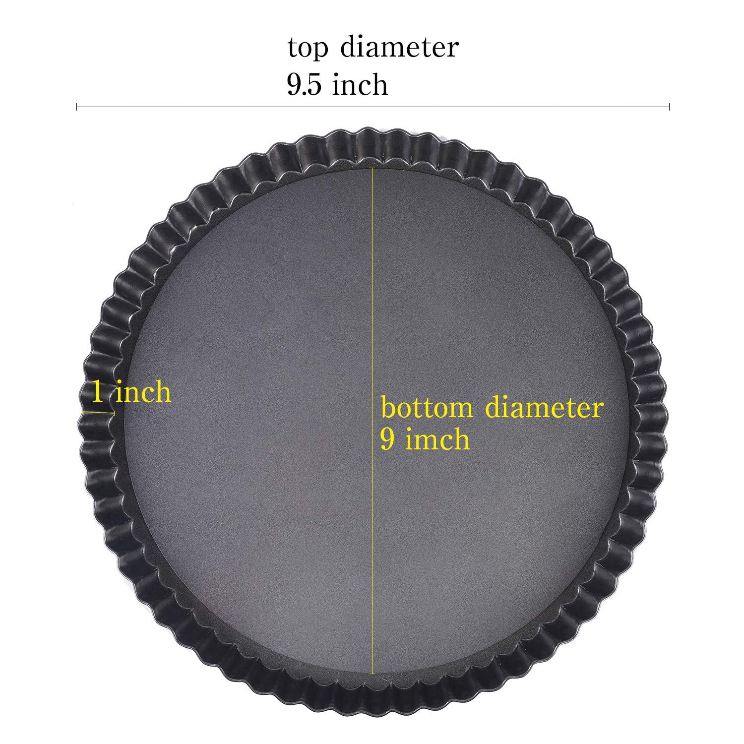 Richsc-Pan removable base detached for clean tart removal