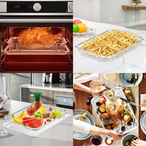 RIDGEPOLE elevated mesh design ensures 360-degree heating for even cooking