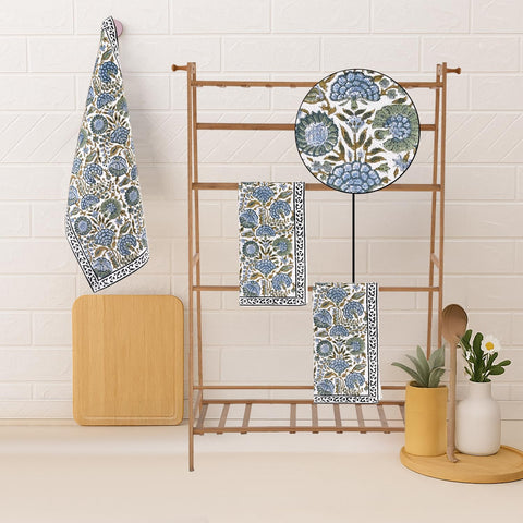 Ridhi eco-friendly non-toxic dyes on waffle towel for safe home use.